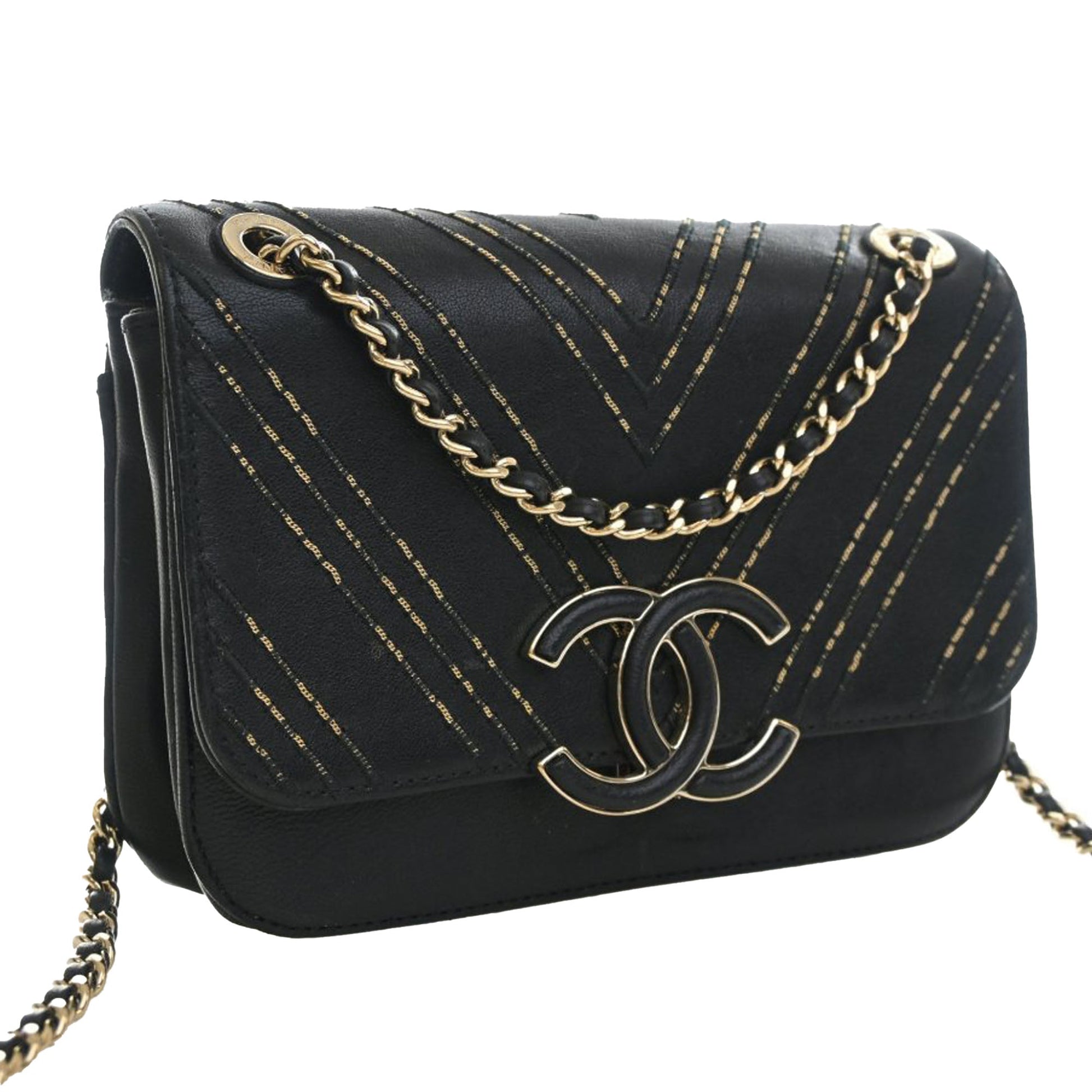 Chanel Small Chevron Sheepskin Subtle Flap