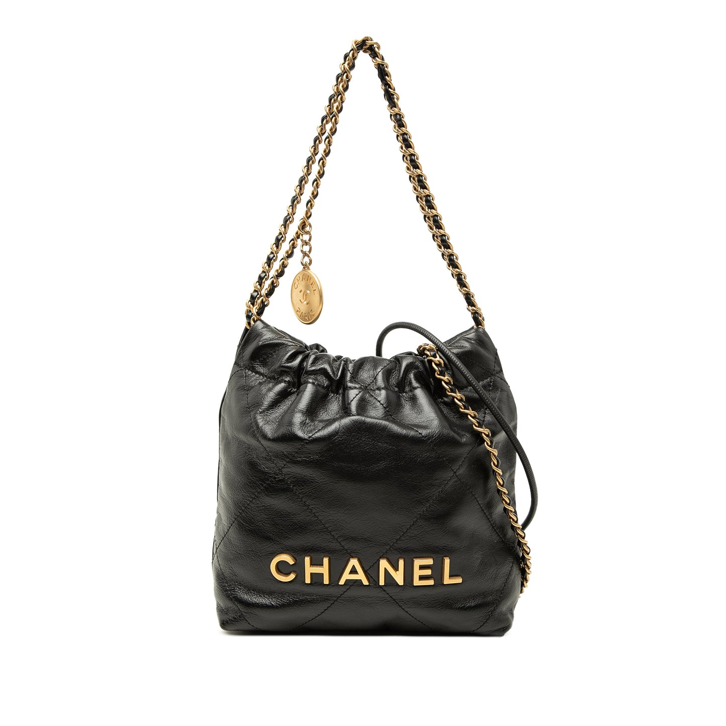 Chanel Mini Shiny Calfskin 22 Handbag