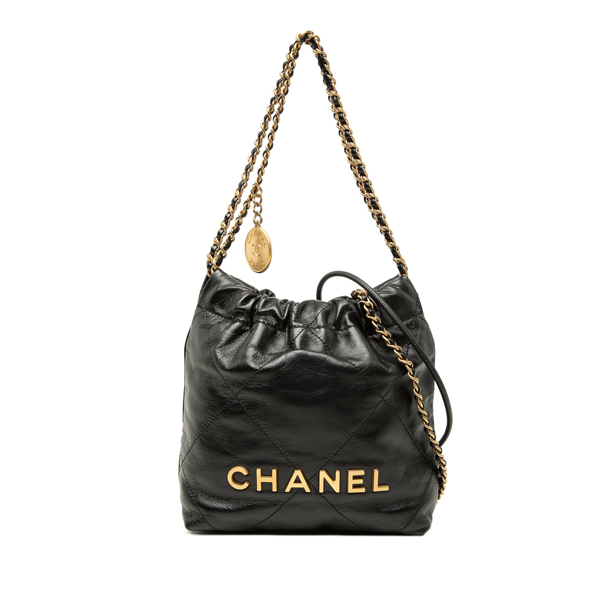 Chanel Mini Shiny Calfskin 22 Handbag