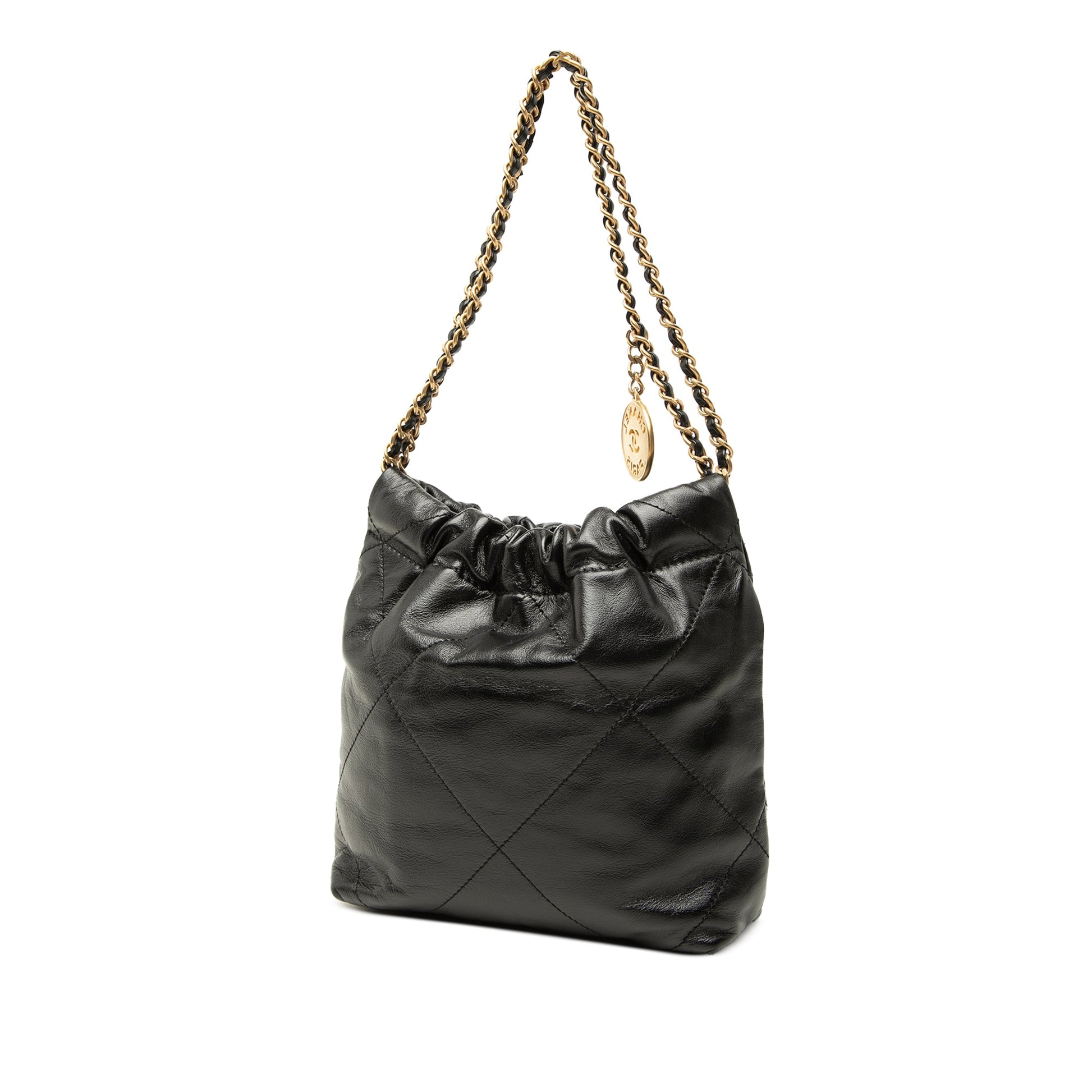Chanel Mini Shiny Calfskin 22 Handbag