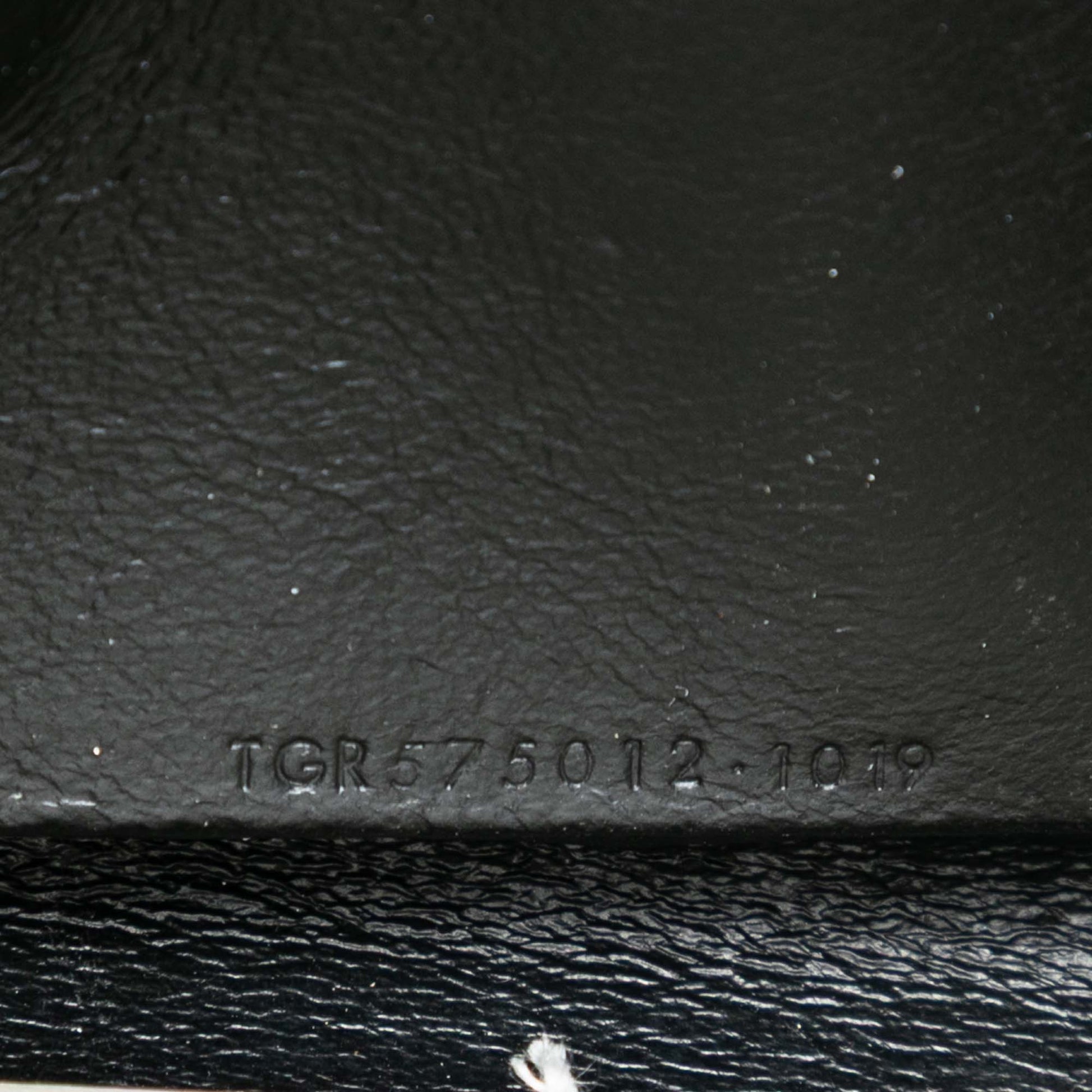 Saint Laurent Leather Monogram Sulpice Chain Wallet