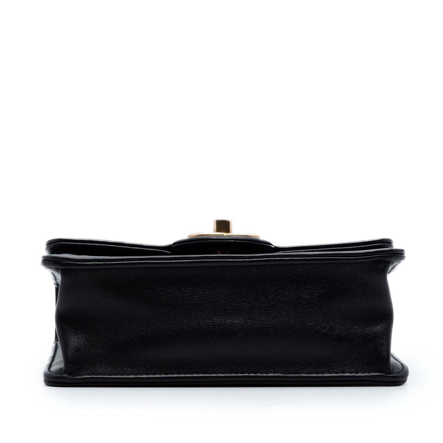 Chanel Mini Square Calfskin Coco Embossed Flap