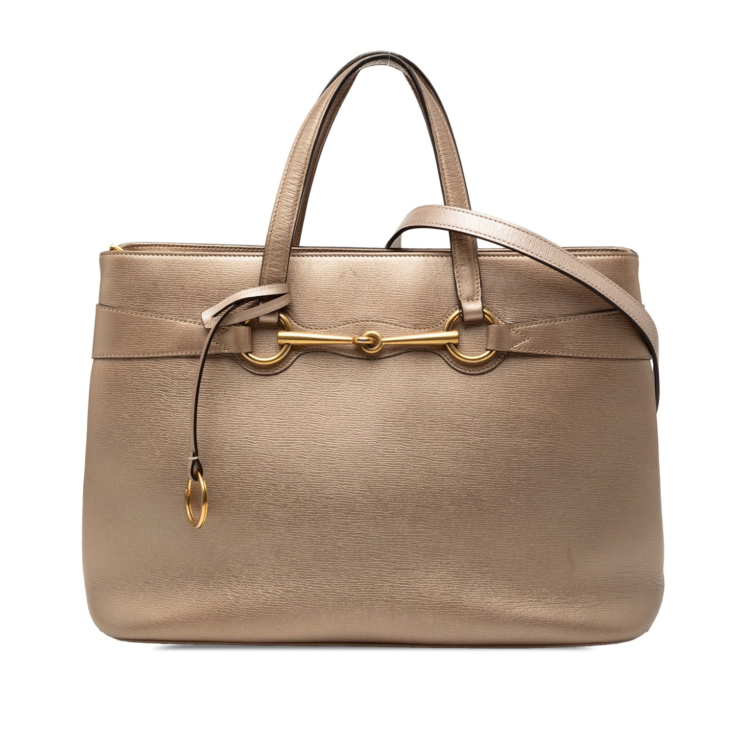 Gucci Leather Bright Bit Satchel