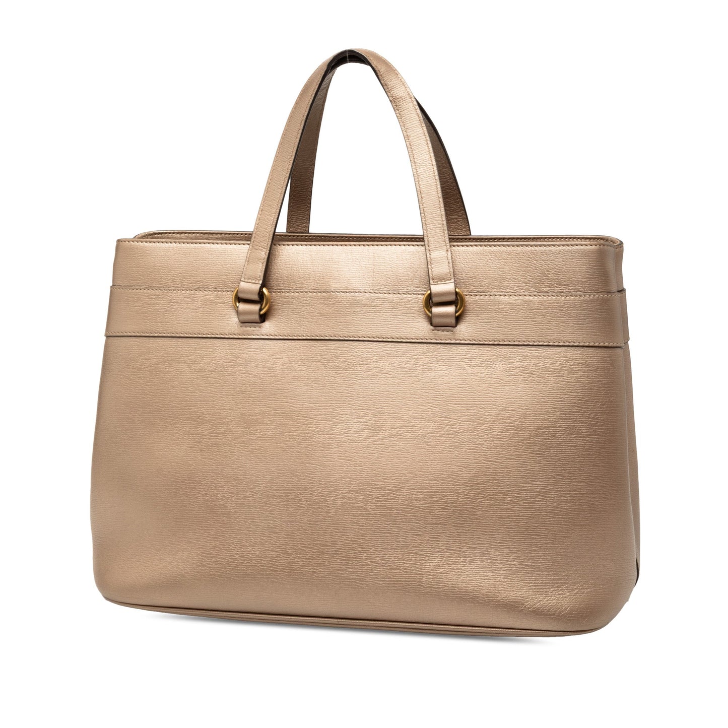 Gucci Leather Bright Bit Satchel