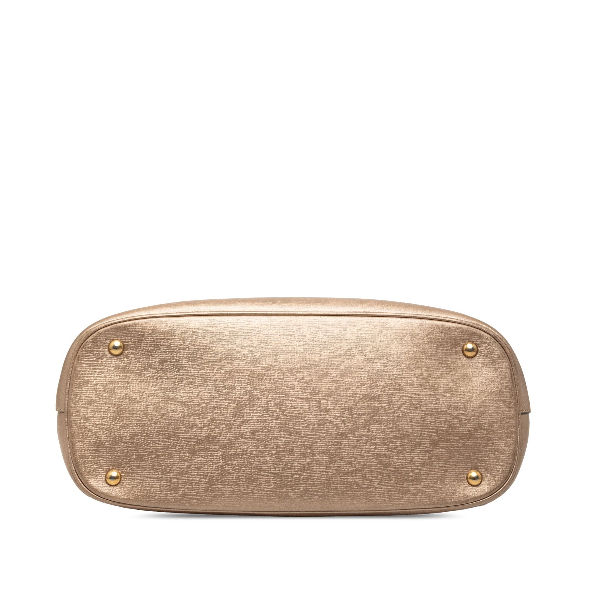 Gucci Leather Bright Bit Satchel