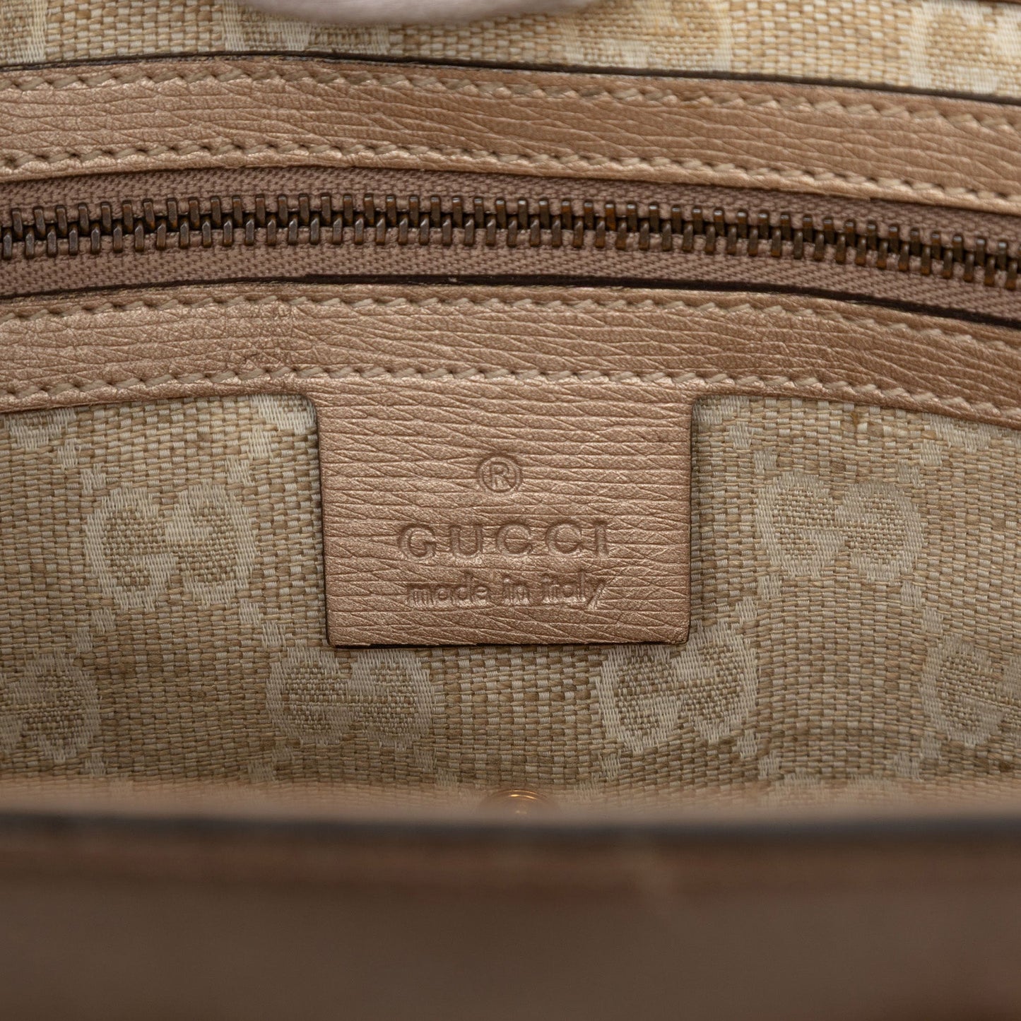 Gucci Leather Bright Bit Satchel