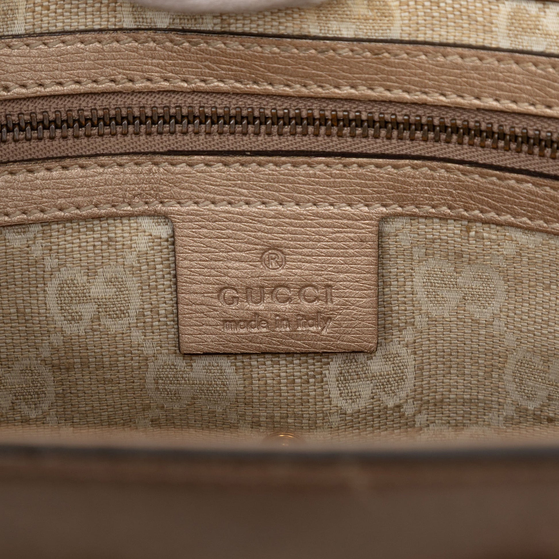 Gucci Leather Bright Bit Satchel
