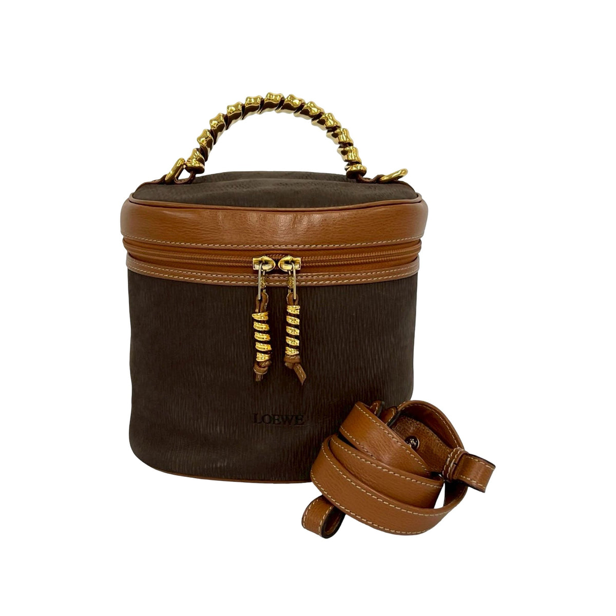 LOEWE Leather Velazquez Twist Vanity Bag
