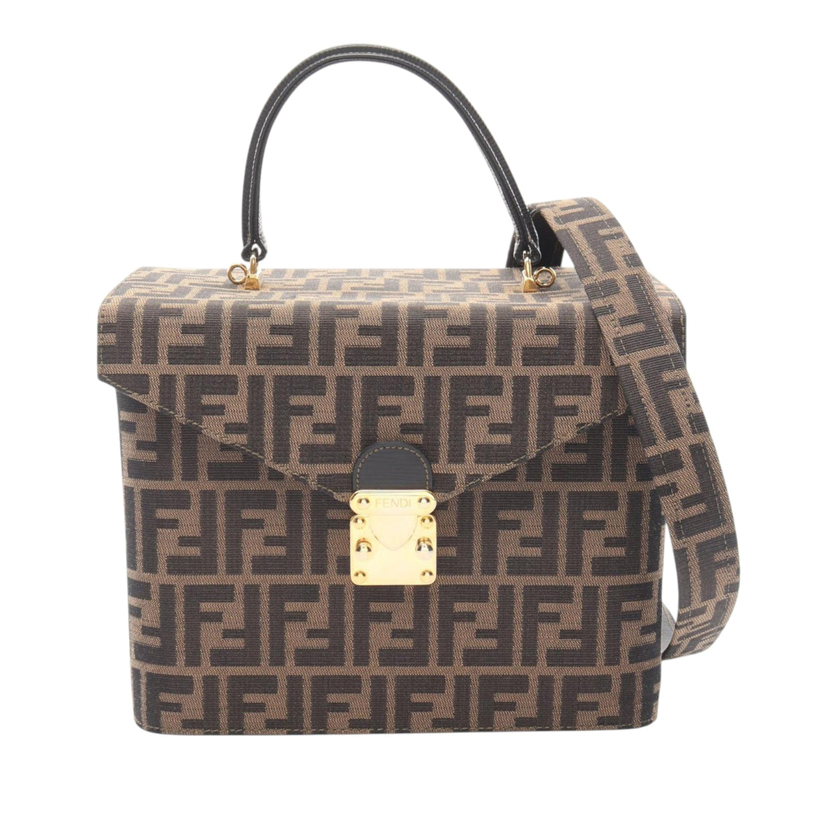 Fendi Zucca Canvas Satchel