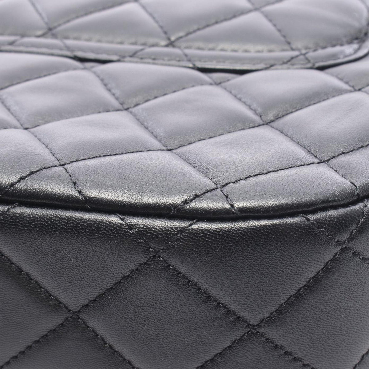 Chanel CC Quilted Lambskin Top Handle Flap