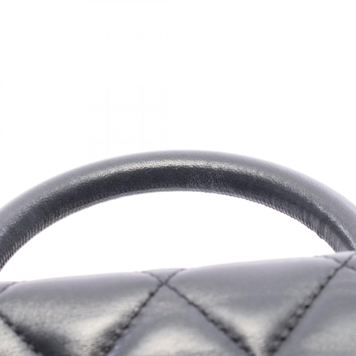 Chanel CC Quilted Lambskin Top Handle Flap