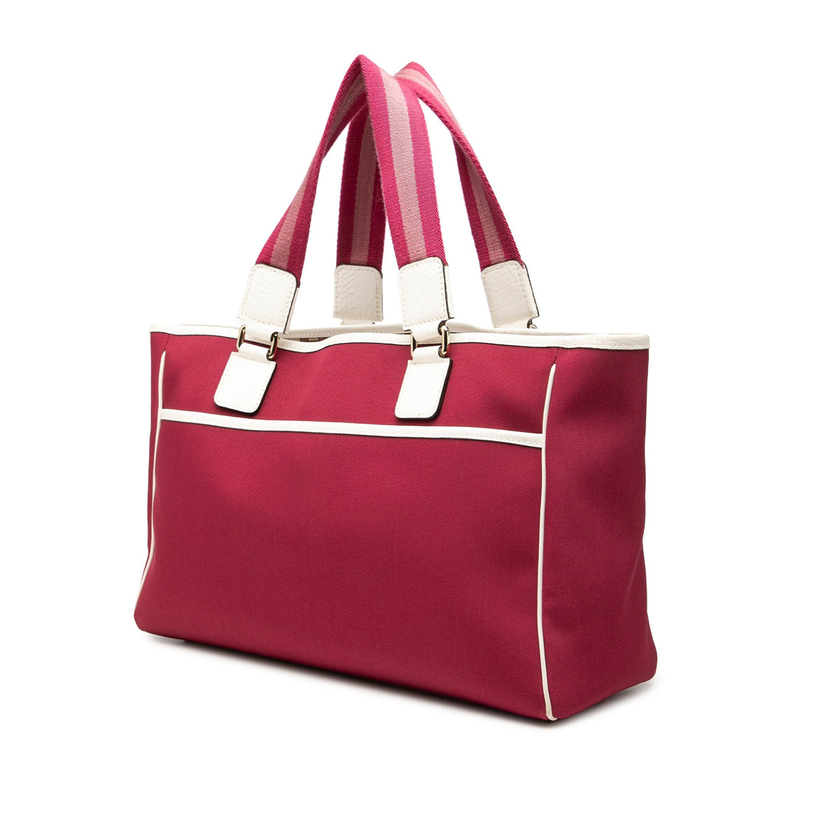 Gucci Canvas Web Tote — Pink