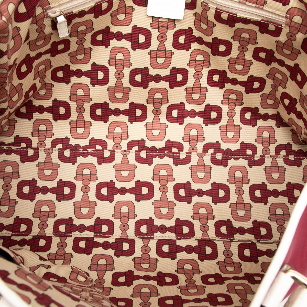 Gucci Canvas Web Tote — Pink