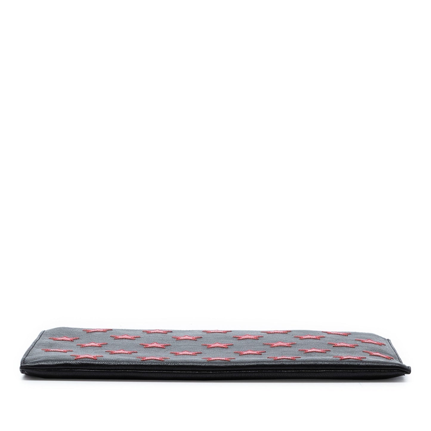 Saint Laurent Leather Star Rider Tablet Pouch