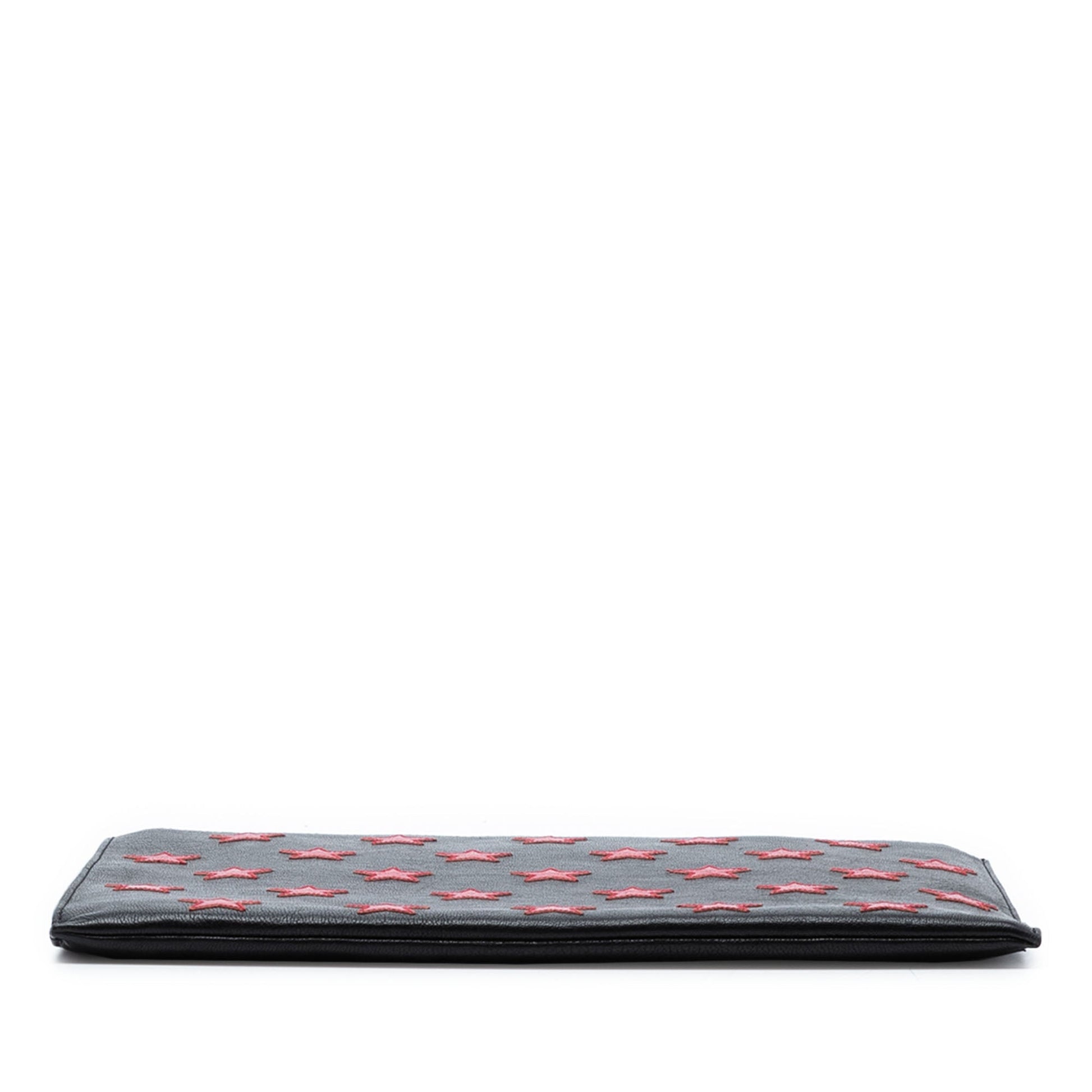 Saint Laurent Leather Star Rider Tablet Pouch
