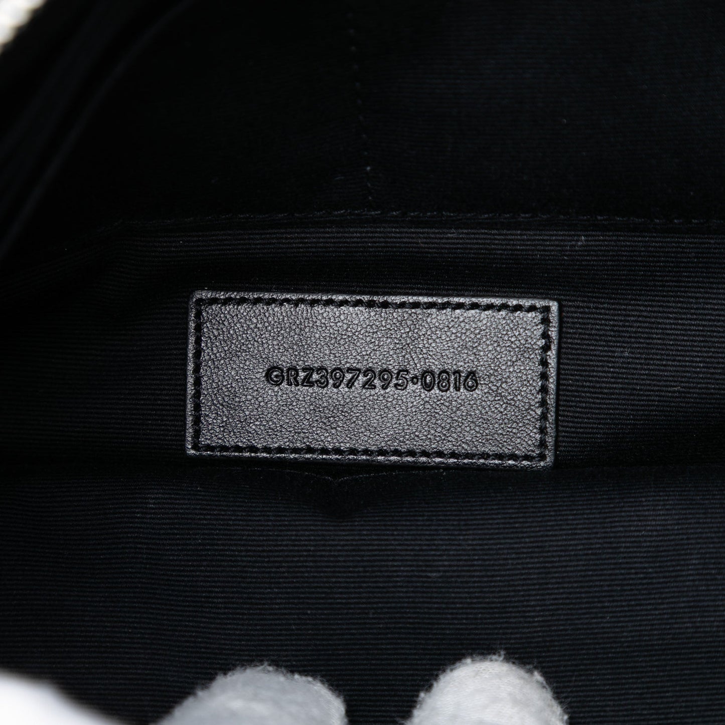Saint Laurent Leather Star Rider Tablet Pouch