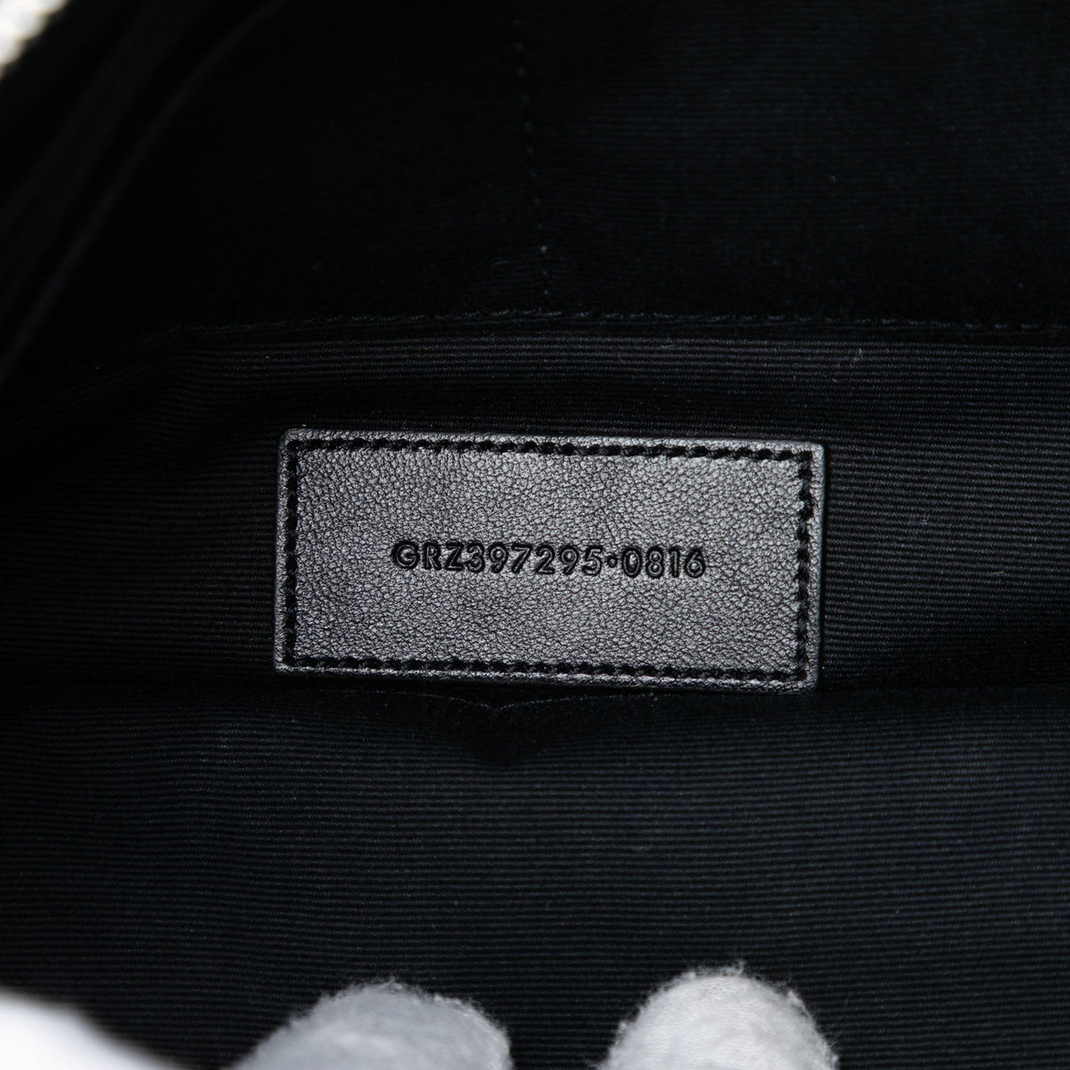 Saint Laurent Leather Star Rider Tablet Pouch