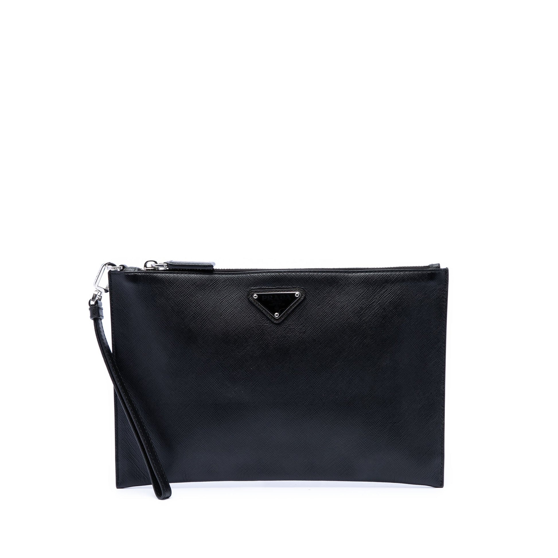 Prada Saffiano Wristlet Clutch