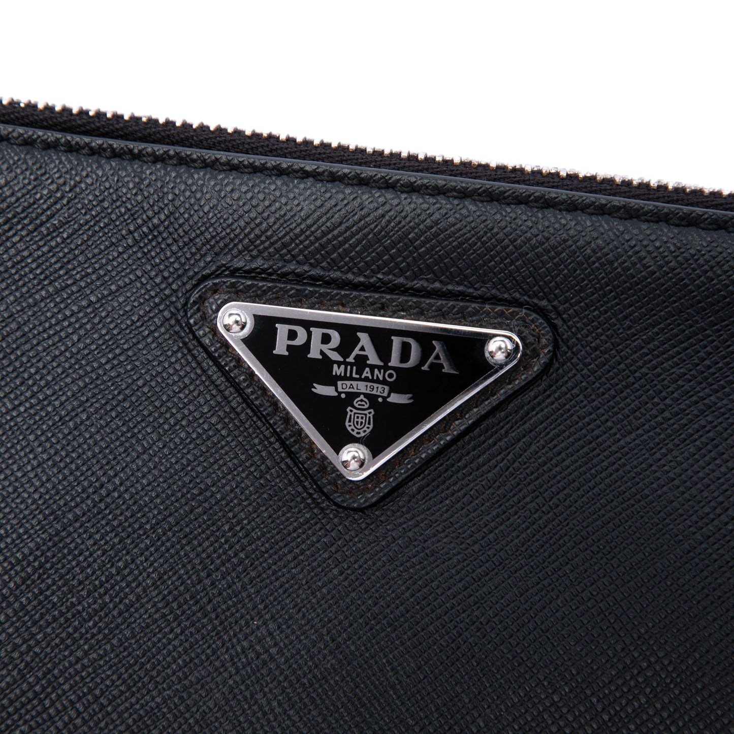 Prada Saffiano Wristlet Clutch