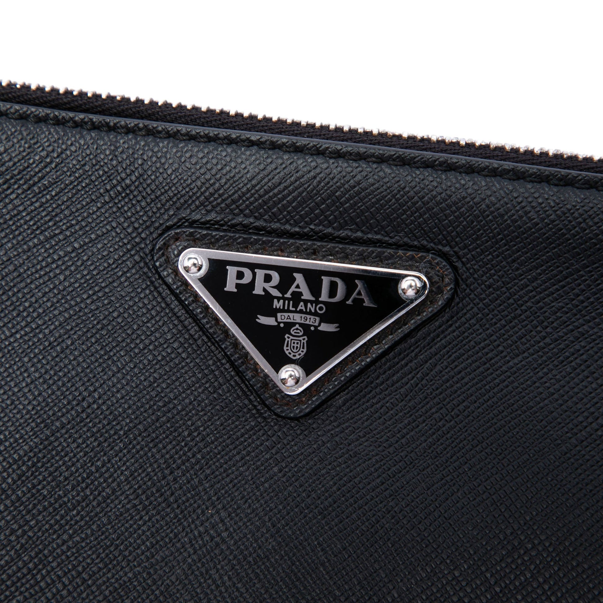 Prada Saffiano Wristlet Clutch