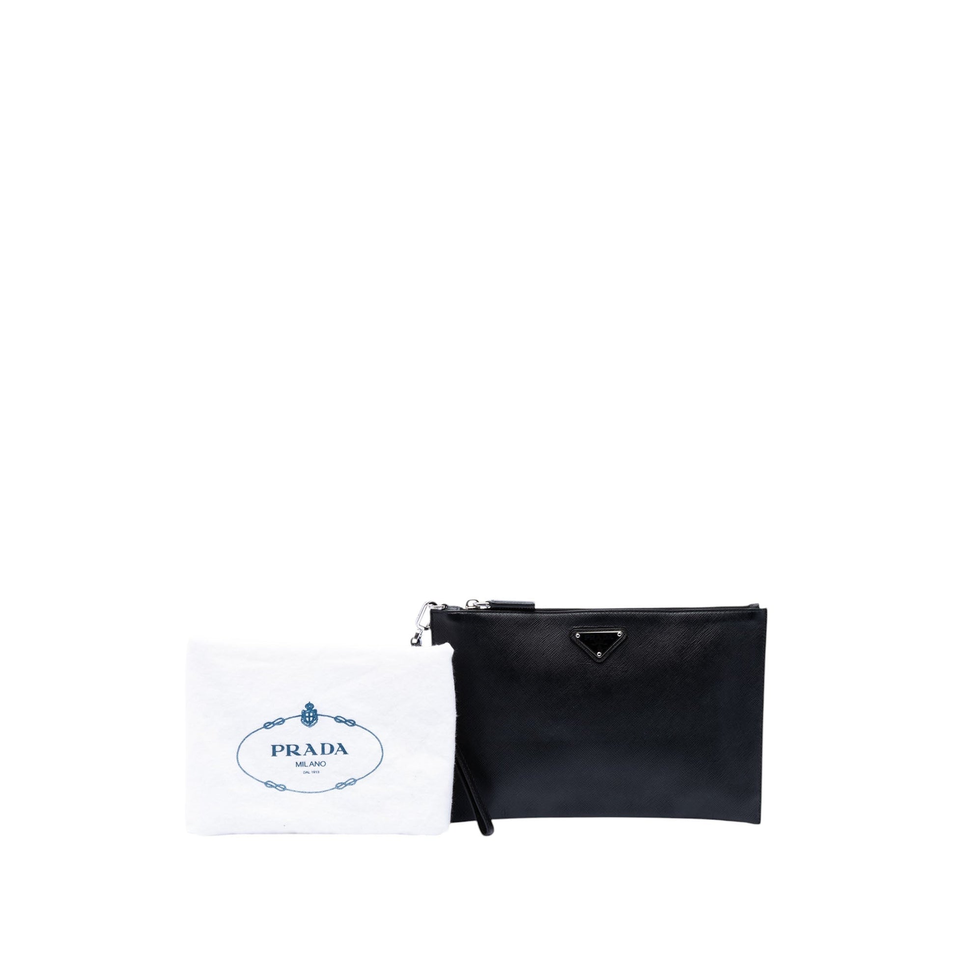 Prada Saffiano Wristlet Clutch