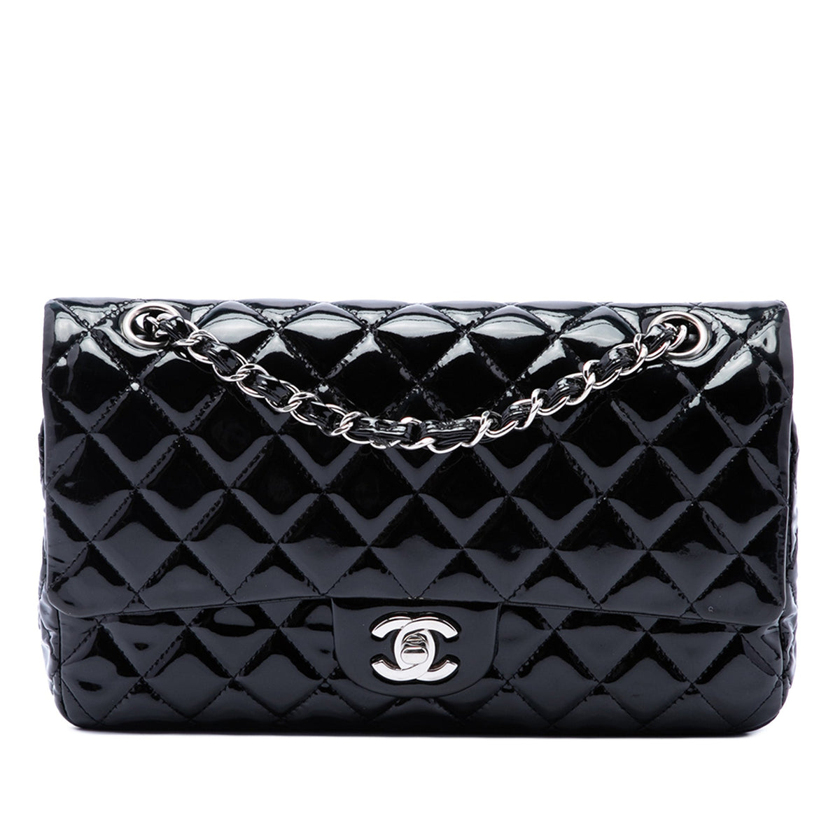 Chanel Medium Classic Patent Double Flap