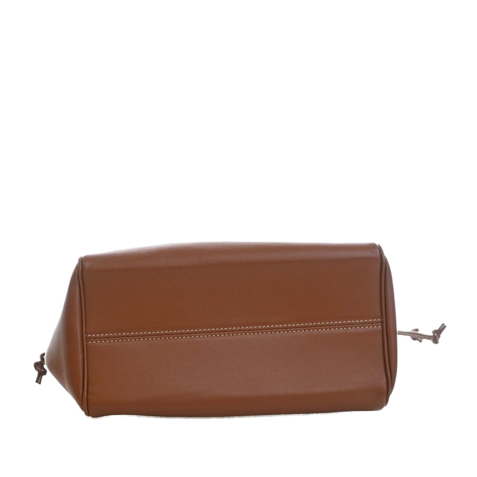 Celine Small Calfskin Cuir Triomphe Cabas Drawstring Satchel