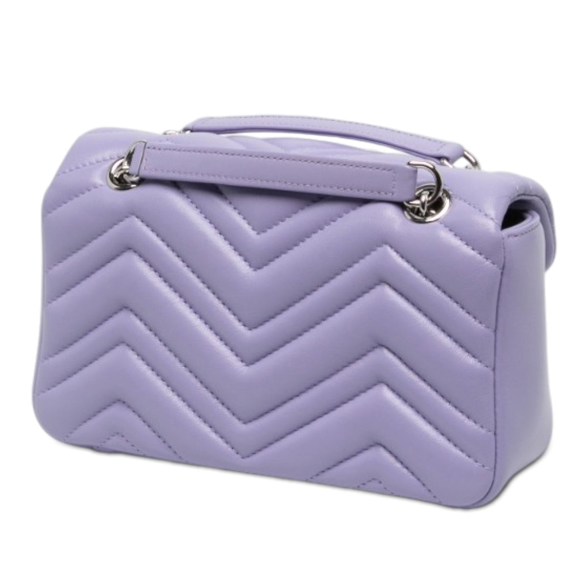 Gucci Small GG Marmont Matelasse Calfskin Shoulder Bag — Purple
