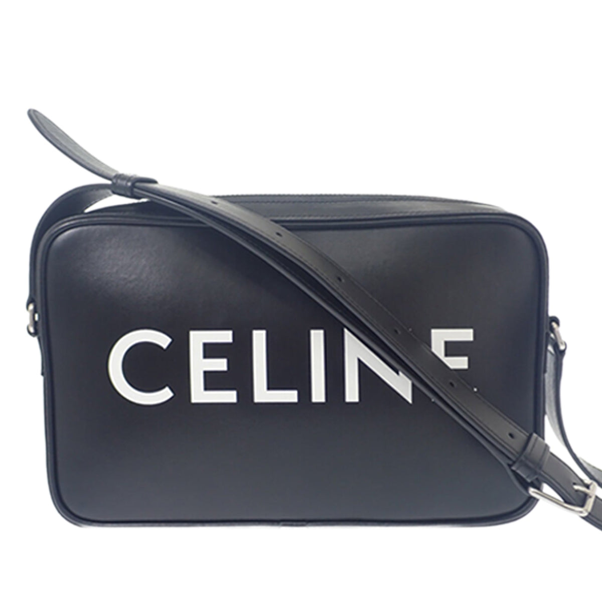 Celine Smooth Calfskin Logo Messenger Bag