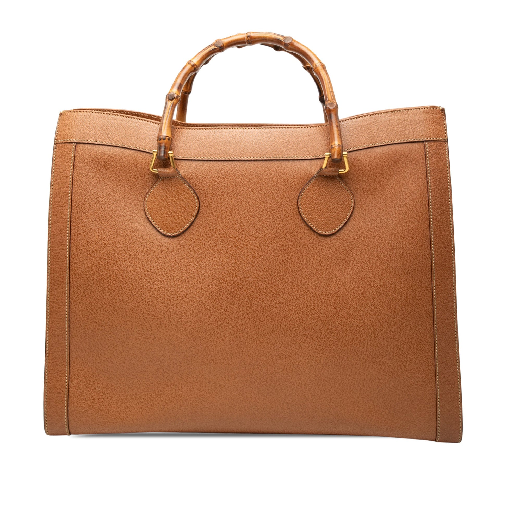 Gucci Calfskin Bamboo Tote