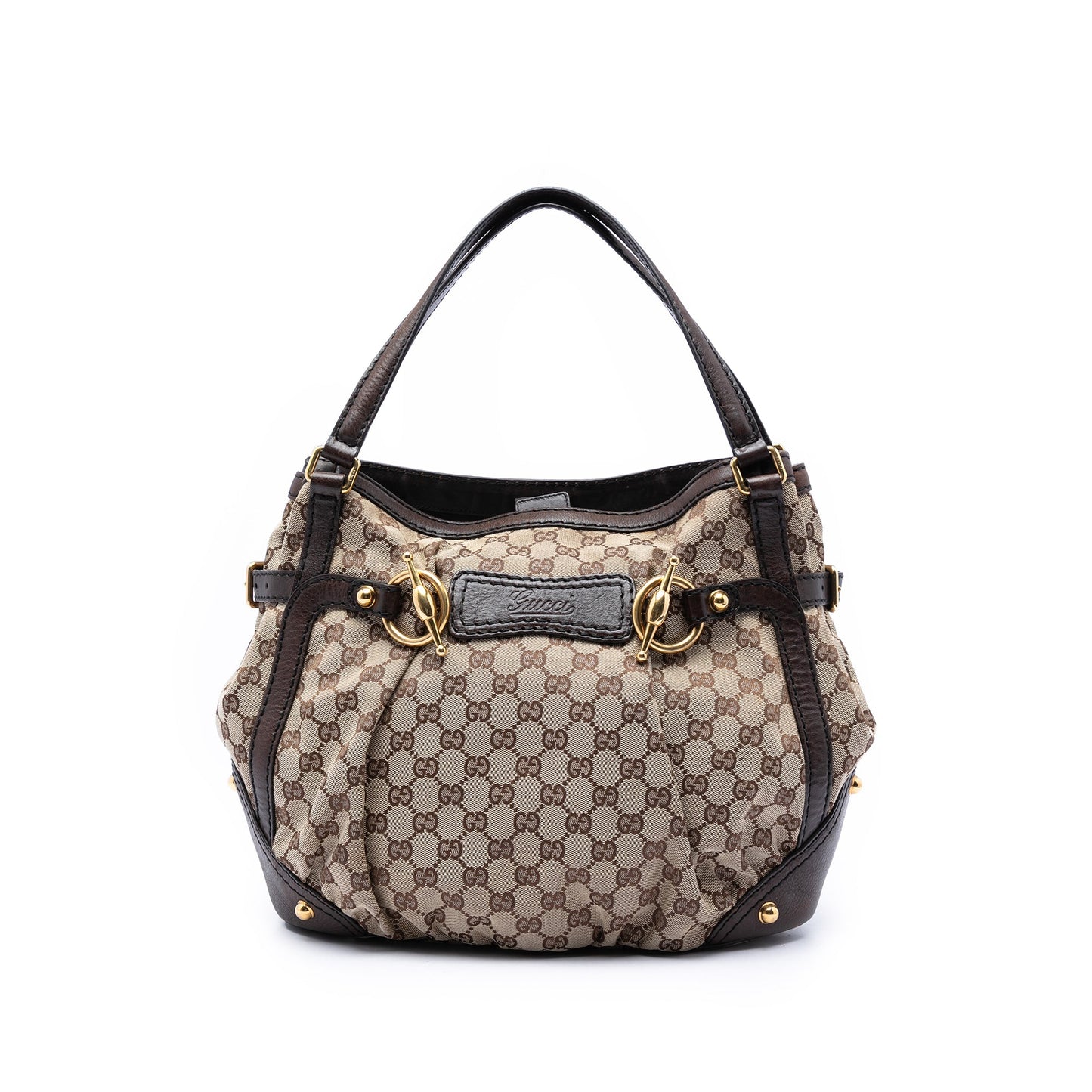 Gucci GG Canvas Jockey Shoulder Bag