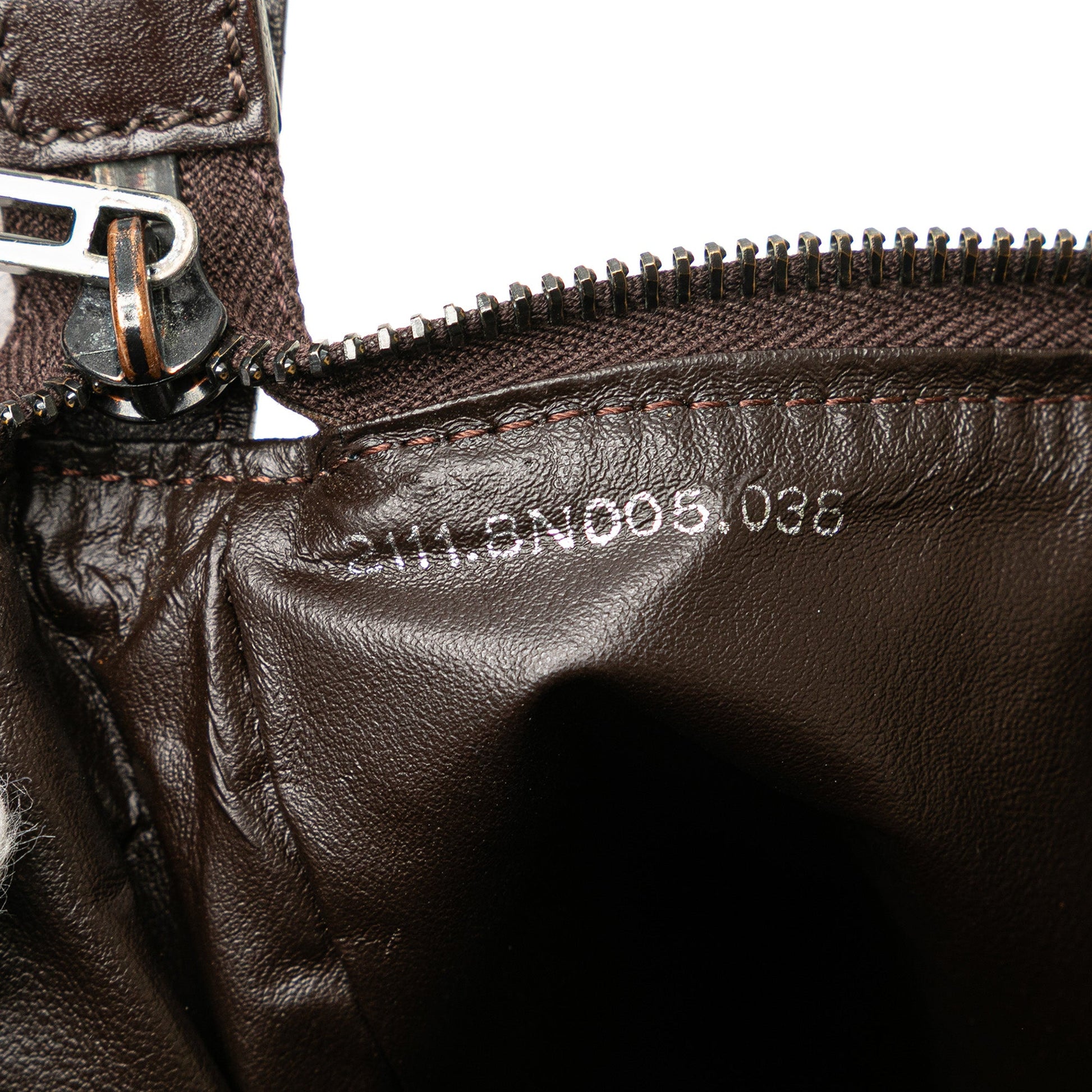 Fendi Zucchino Canvas Handbag