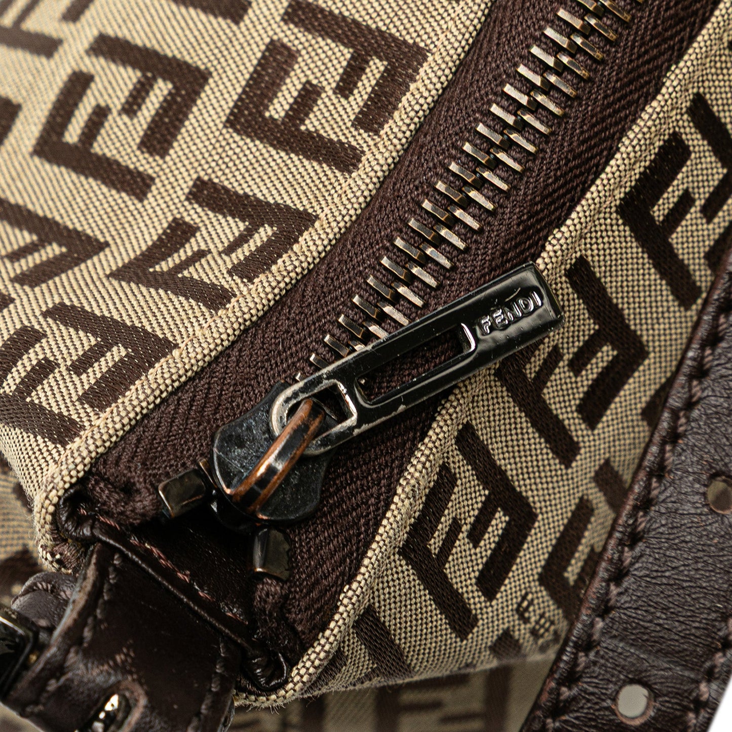 Fendi Zucchino Canvas Handbag