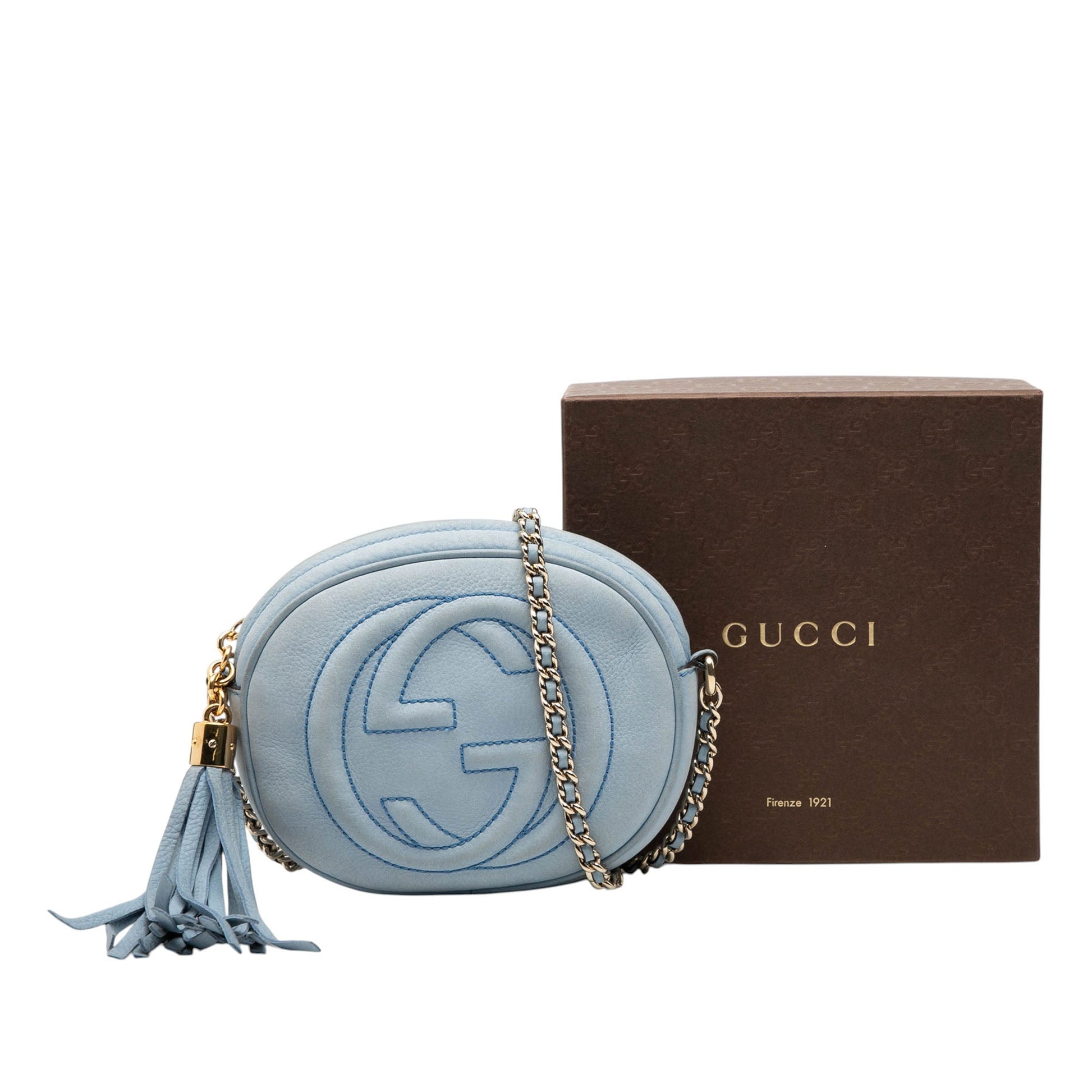 Gucci Mini Nubuck Soho Chain Crossbody