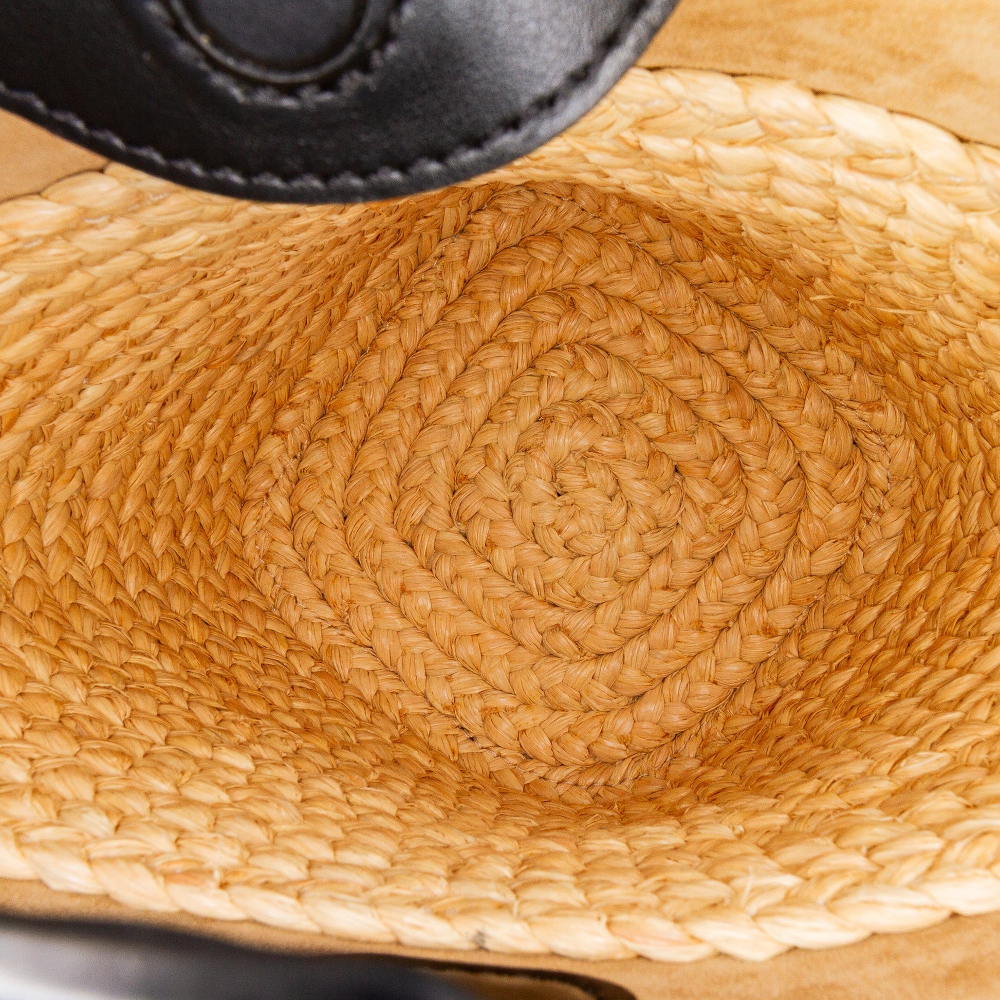 LOEWE Mini Raffia Pebble Bucket Bag