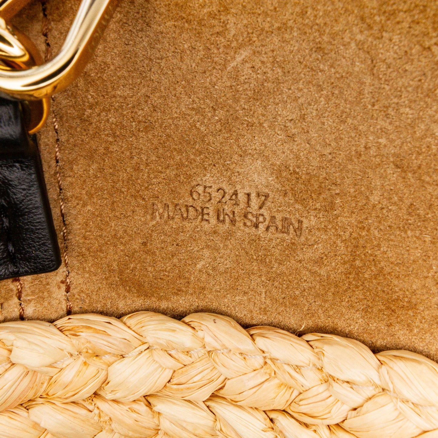 LOEWE Mini Raffia Pebble Bucket Bag