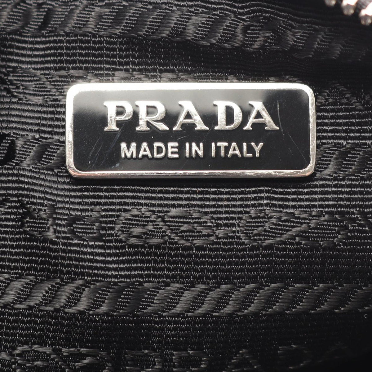 Prada Tessuto Phone Holder Crossbody — Black