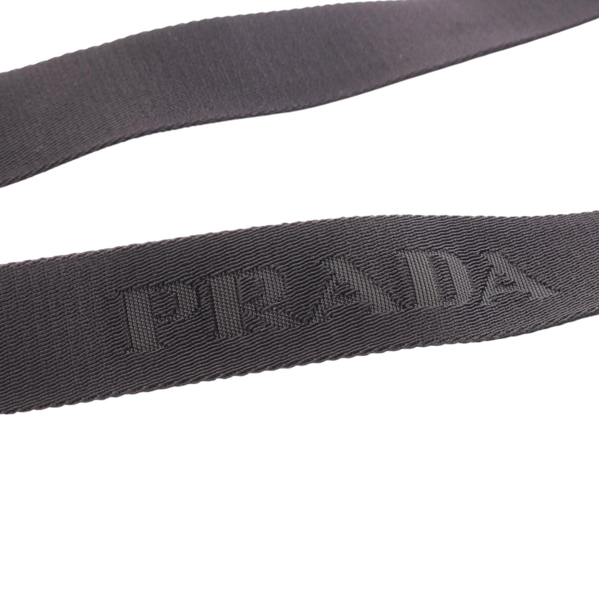 Prada Tessuto Phone Holder Crossbody — Black