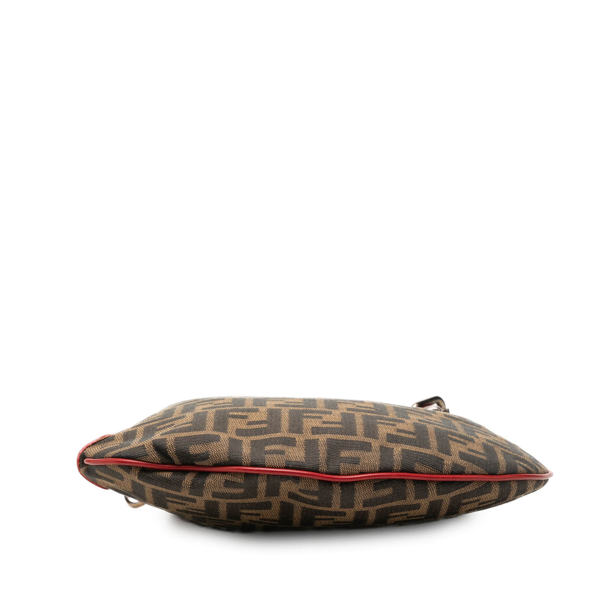 Fendi Zucca Canvas Oyster Hobo — Brown