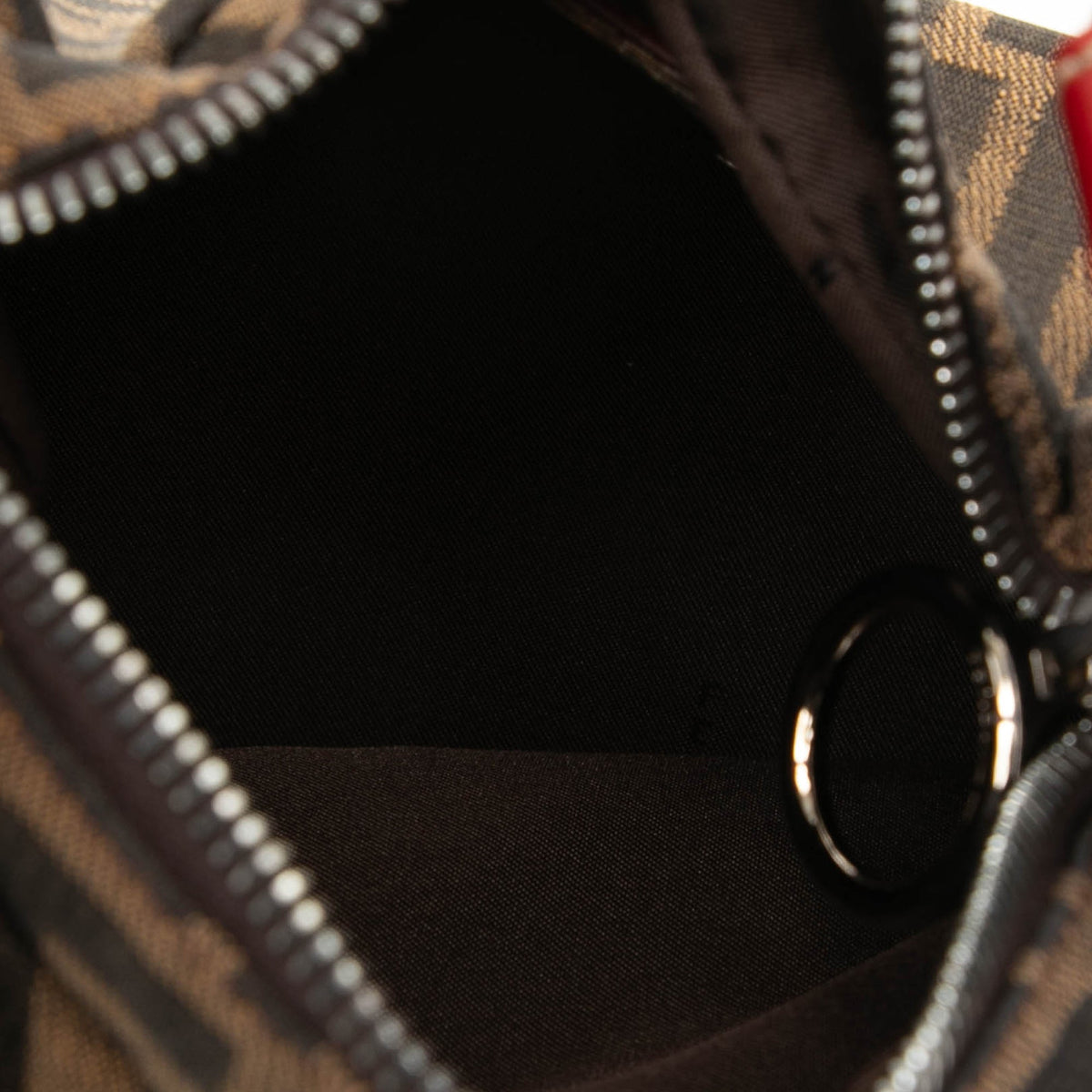 Fendi Zucca Canvas Oyster Hobo — Brown