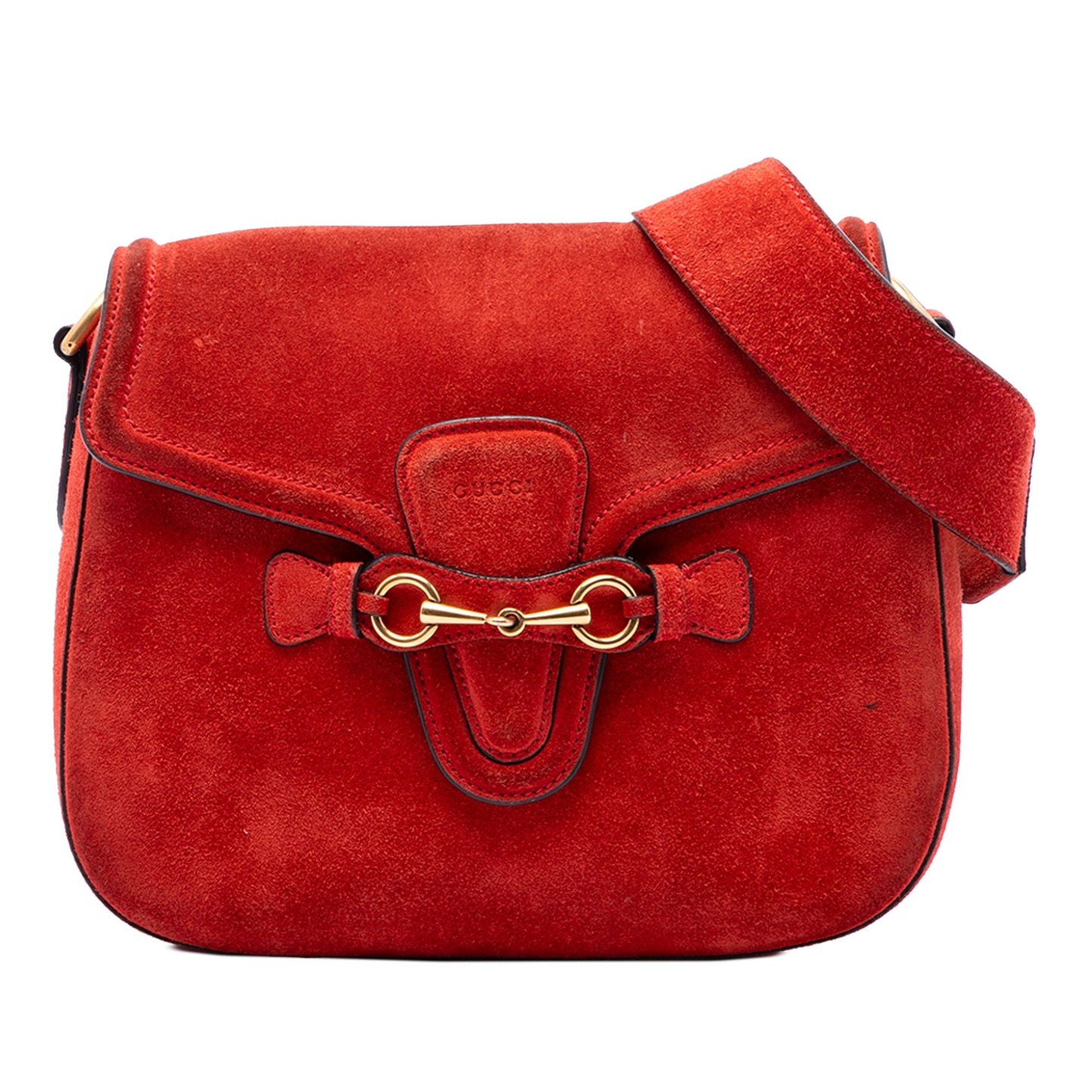 Gucci Medium Suede Lady Web Crossbody