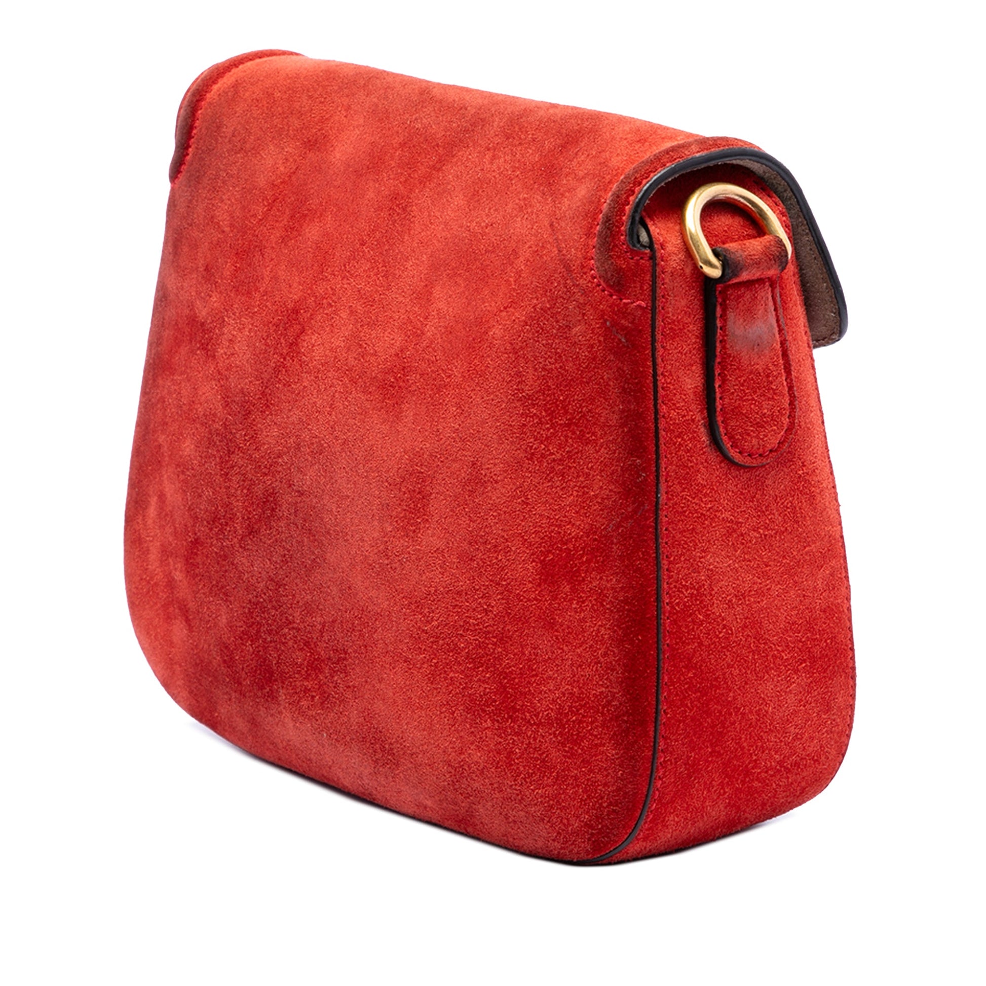 Gucci Medium Suede Lady Web Crossbody