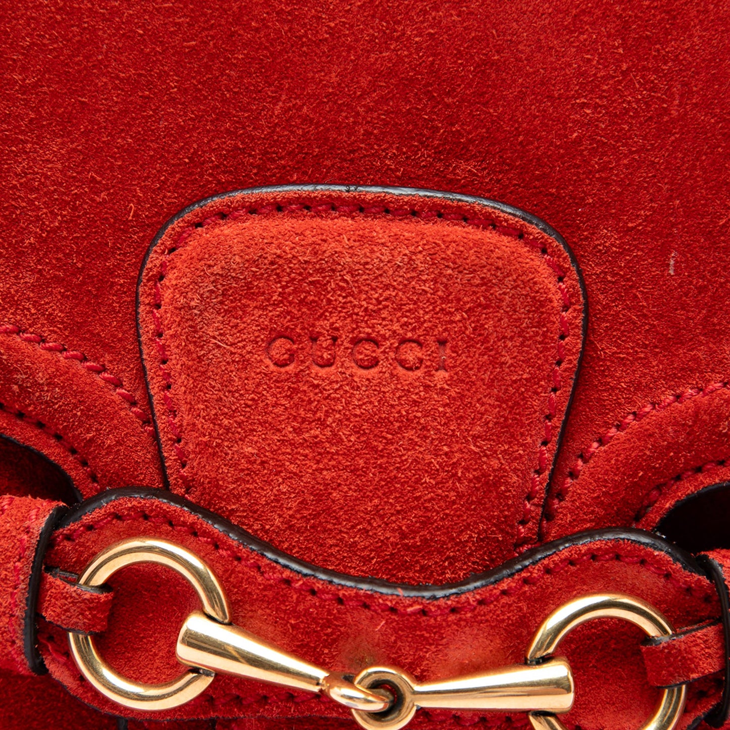 Gucci Medium Suede Lady Web Crossbody