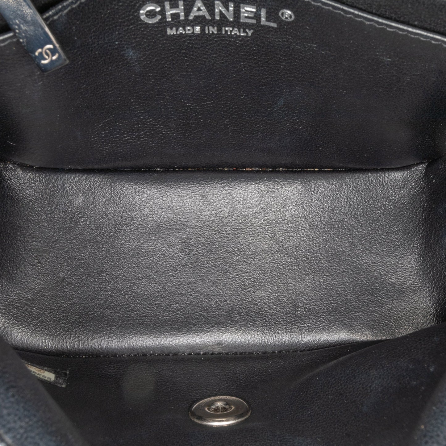 Chanel Mini Square Classic Chevron Patent Flap