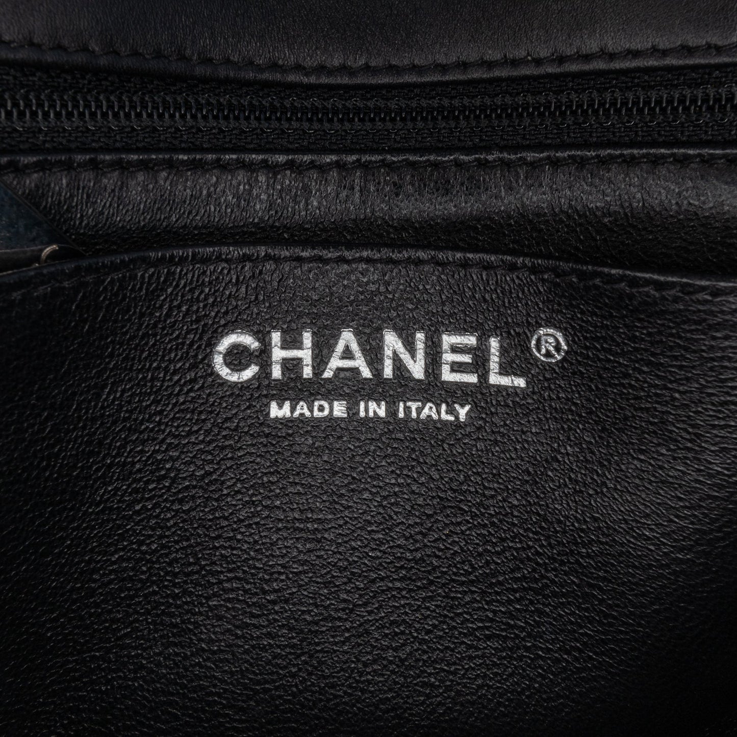 Chanel Mini Square Classic Chevron Patent Flap