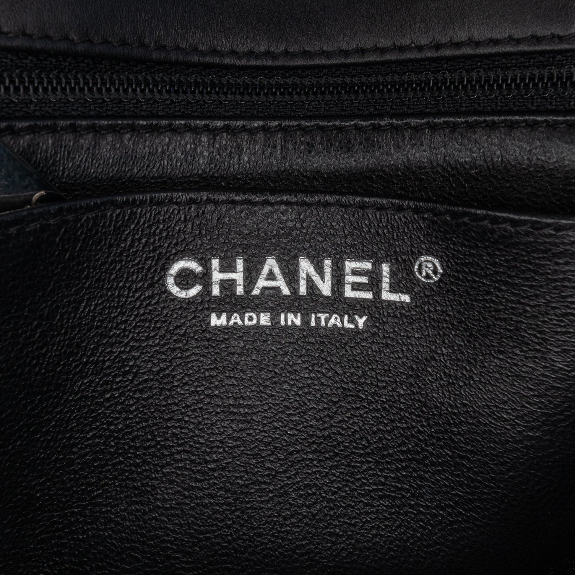 Chanel Mini Square Classic Chevron Patent Flap