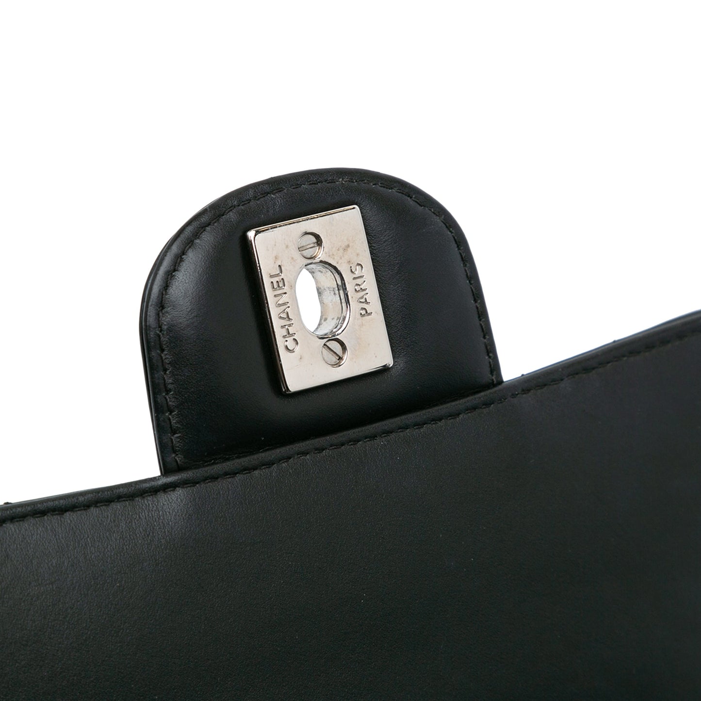 Chanel Mini Square Classic Chevron Patent Flap