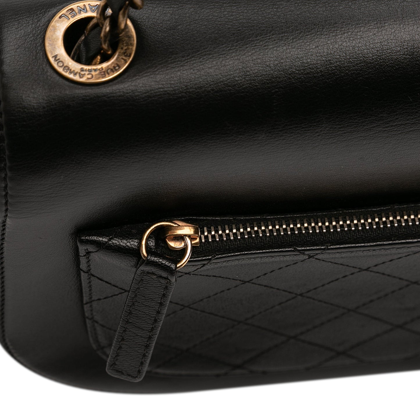 Chanel Medium Shiny Calfskin and Quilted Goatskin Coco Curve Flap