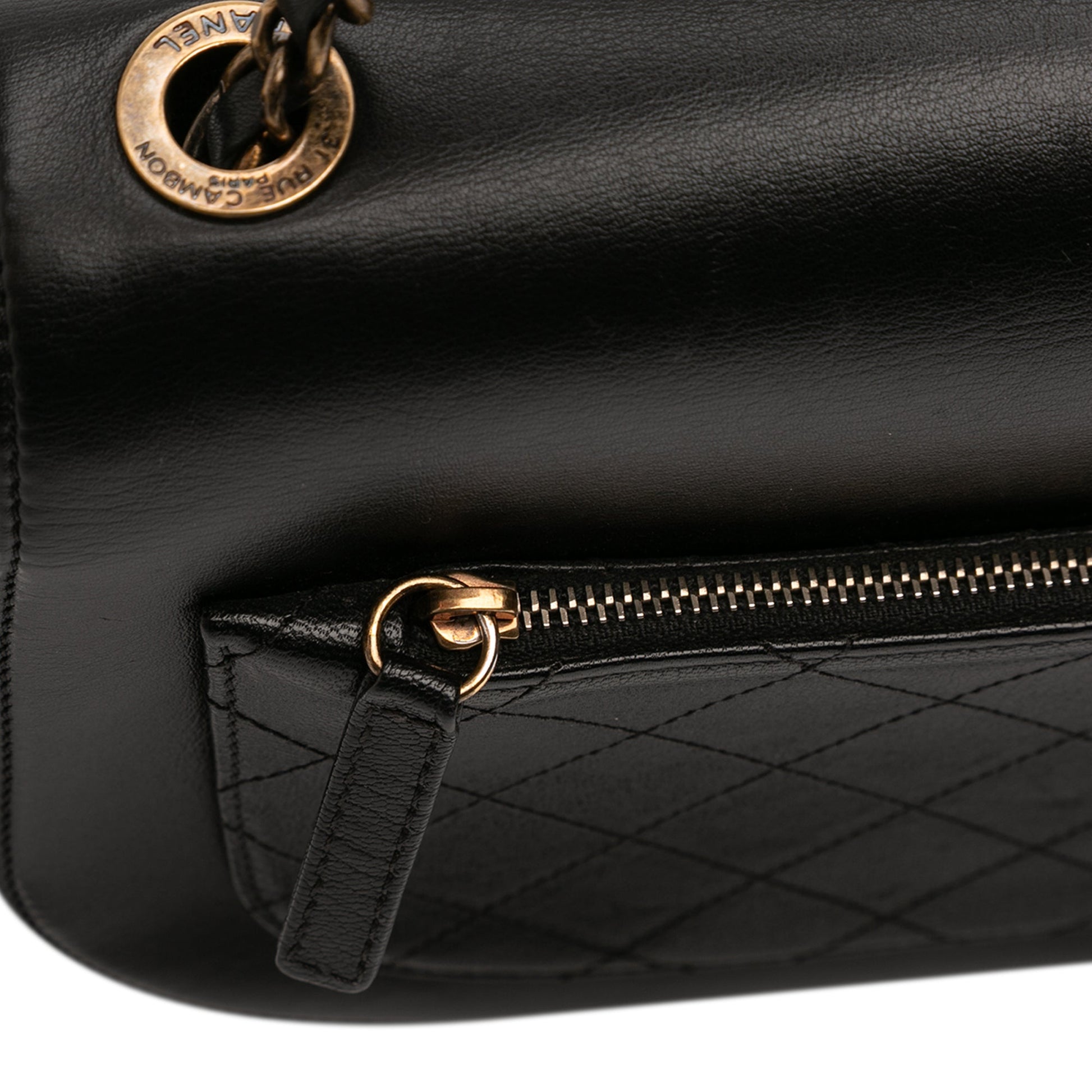 Chanel Medium Shiny Calfskin and Quilted Goatskin Coco Curve Flap