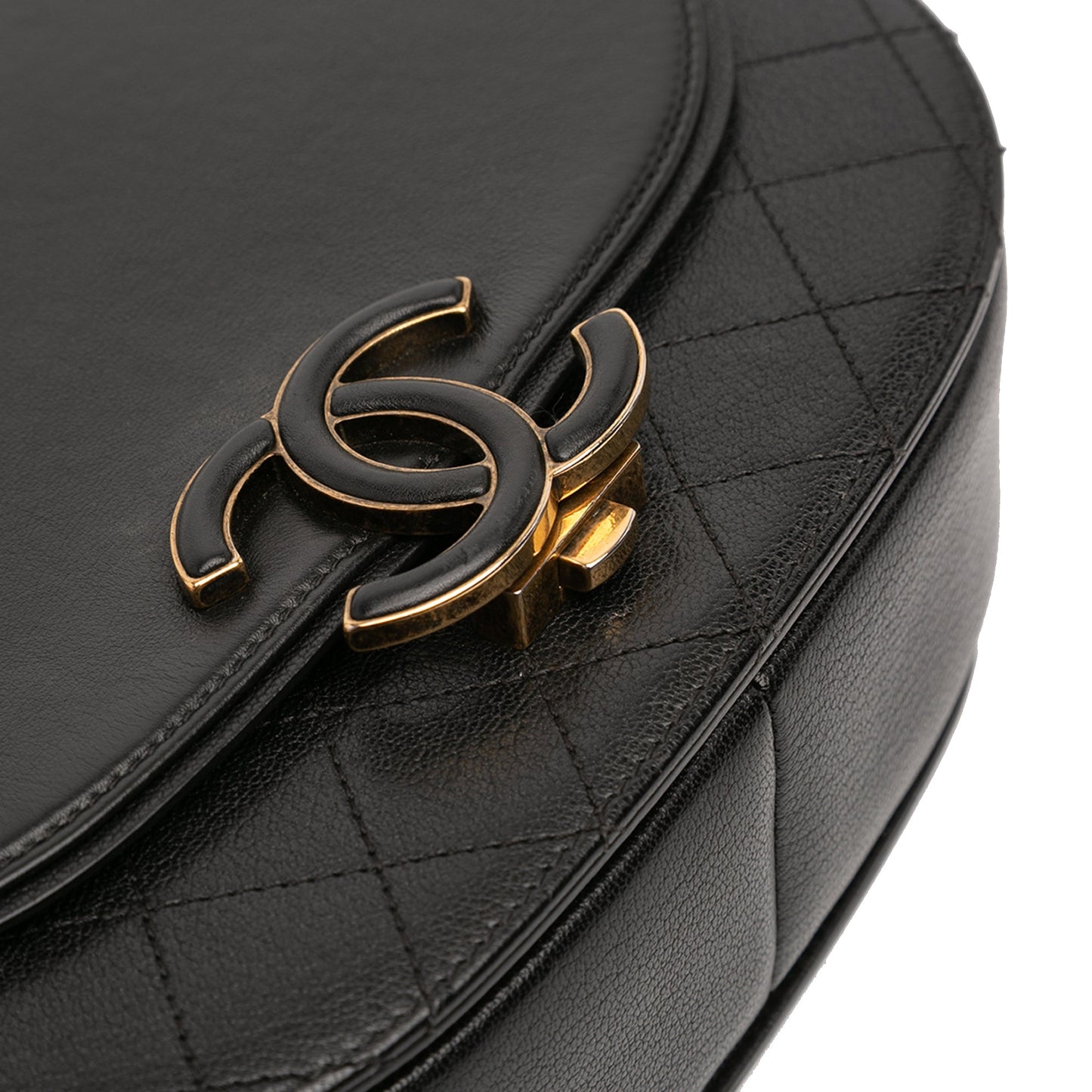 Chanel Medium Shiny Calfskin and Quilted Goatskin Coco Curve Flap